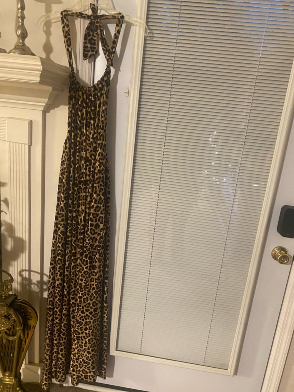 Karen T Design Leopard Print Maxi backless Dress One size $50 - Picture 6 of 6